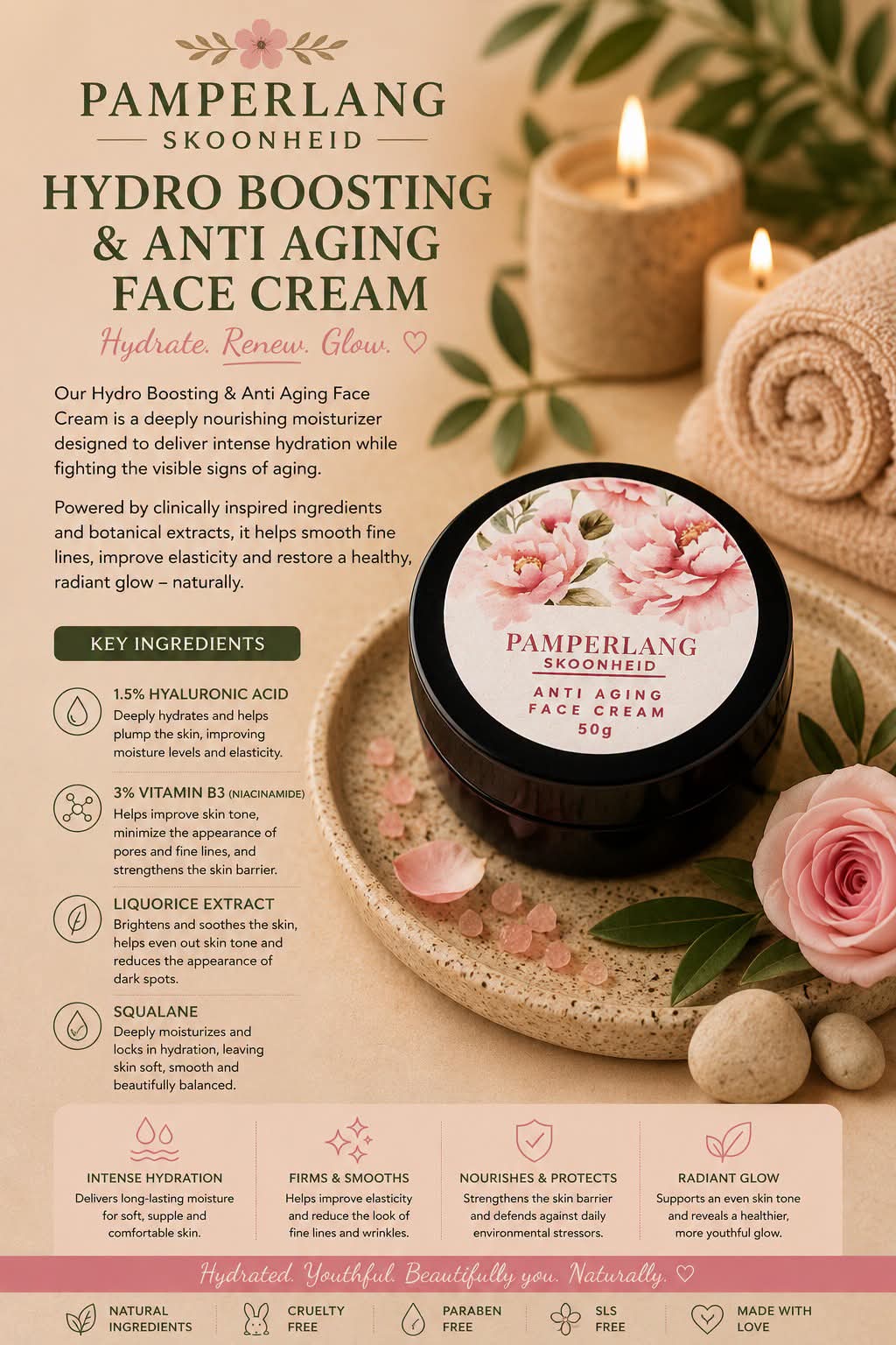 Hydro Boosting & Anti Aging Face Cream